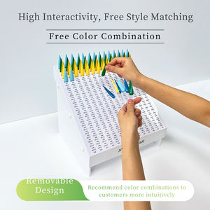 Nuevo modelo de estante de exhibición de arte de uñas Placa de <span class=keywords><strong>Color</strong></span> acrílico succión magnética TARJETA DE <span class=keywords><strong>Color</strong></span> acrílico Exhibición de arte de uñas para salón de belleza de uñas - Product Image 4