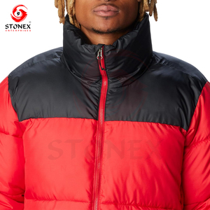 Vestes en duvet légères surdimensionnées avec logo personnalisé en gros pour hommes - Product Image 1