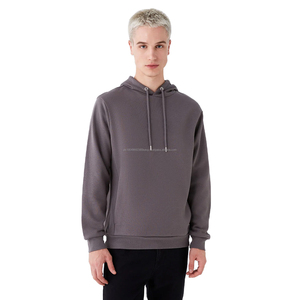 100% Quality Cotton Polyester Winter <b>Fleece</b> Hoodies Personalized Style Solid Pattern Hood Pullover Embroidered <b>Thermal</b> Hoodies - Product Image 1