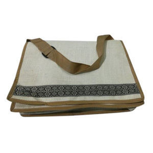 Bolsas de compras de yute de alta calidad Color de patrón de tela de estilo personalizable-Pequeño origen crudo de la India - Product Image 6