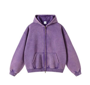 Personalizado hecho a mano fabricantes peso pesado tela gruesa ácido lavado Unisex Multi colores de talla grande 100% algodón polar - Product Image 6