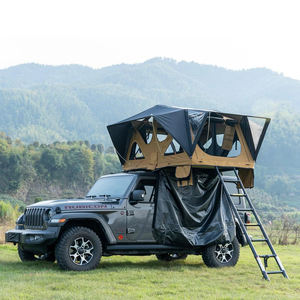 Tente de toit de <span class=keywords><strong>camping</strong></span> familiale mobile grande remorque tout-terrain remorque Flip-Top Slim Soft Shell tente de toit pour la randonnée - Product Image 6