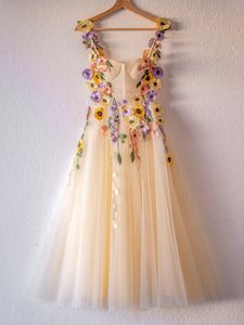 3Dフローラルマルチカラー刺Embroidery花刺Embroideryオートクチュール3Dフラワードレスレースファブリックガールドレスウェディングドレスブライダル - Product Image 6