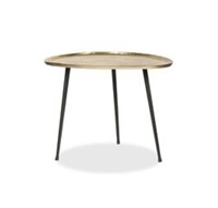Nouvelle arrivée, table d'appoint en fer, finition dorée, décoration d'intérieur, fabrication artisanale, luxe, classique, meubles écologiques, dernier design, haut de gamme