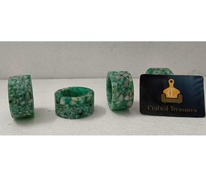 Support de serviette en résine avec pierre naturelle terrazzo intégrée, durable et écologique, pour décoration de table de mariage, vente en gros - Product Image 1