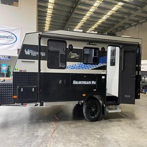 Caravana Mini Teardrop Usada, Construcción de Acero Inoxidable, Diseño Moderno, Cocina Deslizable, Capacidad para 2 Personas - Product Image 2