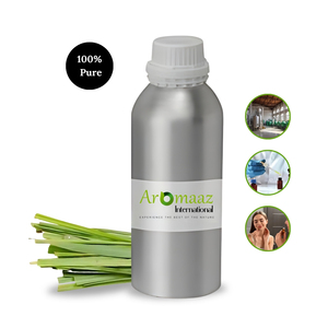 Huile essentielle de palmarosa naturelle Sweet Rosy Floral Fresh Aroma pour la peau, les cheveux et le massage. - Product Image 1