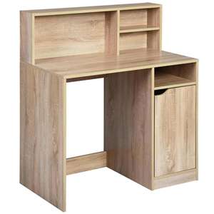 Escritorio para computadora multifuncional Well Home marrón de 90x50x105 cm - Product Image 1