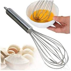 Premium Quality Wholesale Rust-Proof Wire Whisker Egg Beater Hand Mixers Gold Stainless Steel Egg <b>Whisk</b> Baking Blending - Product Image 2