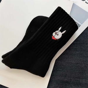 Stylish printed socks unisex fashion cotton comfortable casual daily wear trendy - Product Image 5