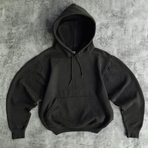 Sweat à capuche 500 g/m² en coton éponge française épais pour homme Pull court boxy personnalisé avec coupe surdimensionnée brodée - Product Image 2