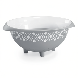 Stefanplast TOSCA Grey Plastic <b>Colander</b> (28cm)-Durable & Stylish Kitchenware - Product Image 3