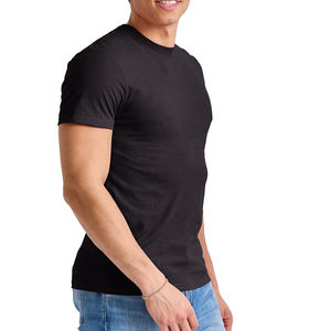 Nueva Camiseta de manga corta para hombre de calidad premium personalizada en blanco 100% algodón de talla grande ropa de calle de moda con patrón sólido - Product Image 1