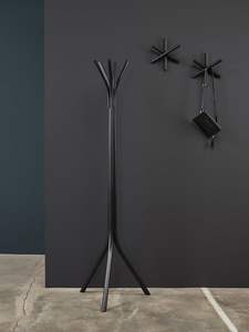 Elegante perchero blanco, base de mármol, organizador de lujo con múltiples ganchos, disponible a precios de mayorista. - Product Image 2