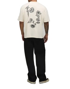 เสื้อยืดผู้ชายพรีเมียมคุณภาพสูง ทรงโอเวอร์ไซส์ ผ้าฝ้าย 100% พิมพ์ลายกราฟิก รับผลิตแบบ ODM ไหล่ตก ระบายอากาศได้ดี แห้งเร็ว พิมพ์ลายด้วยเทคนิคซิลค์สกรีน - Product Image 6