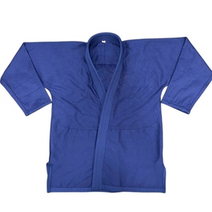 Kimono de BJJ Azul para Hombre, Tejido de Algodón Perla, Corte Regular, Transpirable, Uniforme de Artes Marciales, Ropa Deportiva para Adultos, Kimono de Jiu Jitsu Brasileño - Product Image 2