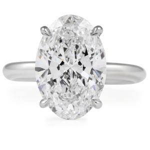 Anillo Solitario Clásico con Diamante Ovalado de Laboratorio de 5.07 Quilates, Colección de Anillos de Diamantes Elegantes - Product Image 1
