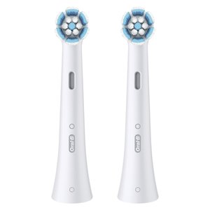 Têtes de brosse à dents de rechange Oral B IO Series Gentle Care, 2 pièces, blanches, pour brosses à dents électriques - Product Image 1