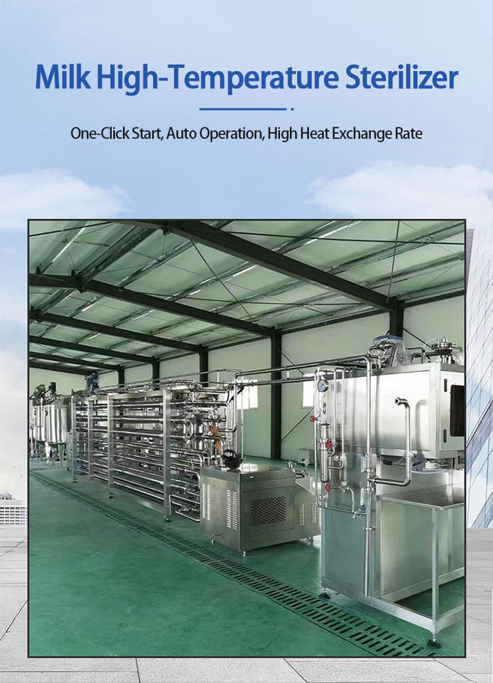 Milk and Beverage Tubular Uht Sterilizer High Efficiency Ultra-high ...
