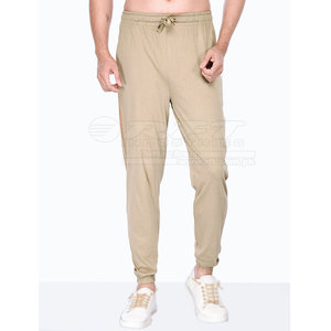 Pantalons de survêtement confortables pour hommes avec coupe décontractée et tissu doux parfaits pour les pantalons de survêtement Streetwear Lounging et de voyage - Product Image 1