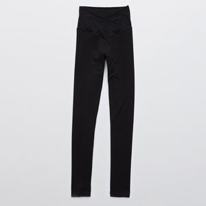 Tissu respirant 88% Nylon 12% Spandex taille haute croisé V taille sport Legging - Product Image 3