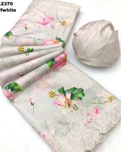 Blouse de sari traditionnelle haut de gamme pour femme, à motifs floraux épais et broderies ajourées, idéale pour les fêtes et toutes les saisons - Product Image 2