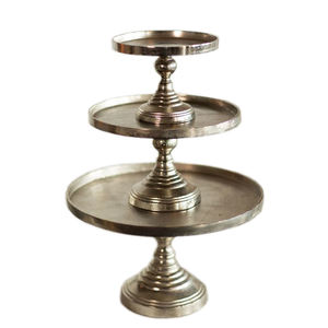 Handmade Metal 3-<b>Tier</b> <b>Cake</b> <b>Stand</b> for Wedding Tabletop Decoration Wholesale Supply Available - Product Image 1