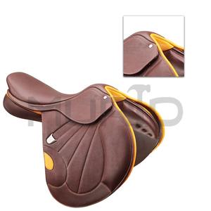 Selles de course de chevaux de dressage anglais de haute qualité en cuir véritable arbre en bois équestre produits de course de chevaux anglais d'Inde - Product Image 2