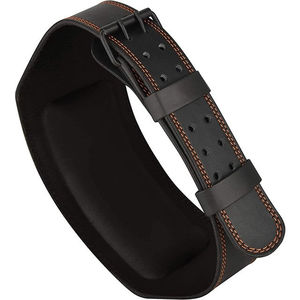 Ceinture en cuir avec logo personnalisé, ceinture de musculation en cuir, ceinture de soutien pour l'entraînement en salle de sport, ceinture de fitness, ceinture de musculation - Product Image 2