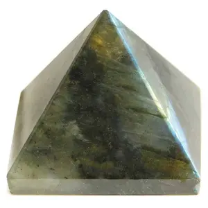 ラブラドライト宝石ピラミッド高品質