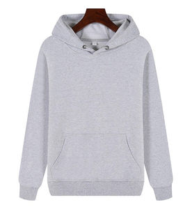 400 500 100% coton blanc uni luxe coupe régulière pull à capuche hommes personnalisé Streetwear lourd hiver sweats à capuche - Product Image 4