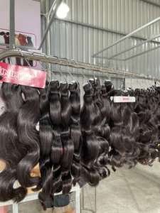 Raw <b>Body</b> <b>Wave</b> Hair Bundles Wholesale 10A Grade Cuticle Aligned Virgin Hair Vendor Remy Vietnam Human Hair Extension - Product Image 6