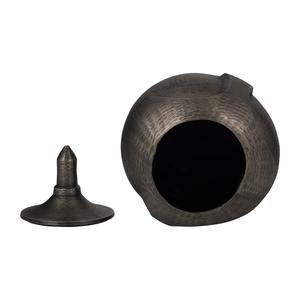 Ensemble de rangement carré artisanal en aluminium argenté d'inspiration vintage, finition miroir vieilli, contenants numérotés, passe au lave-vaisselle - Product Image 6