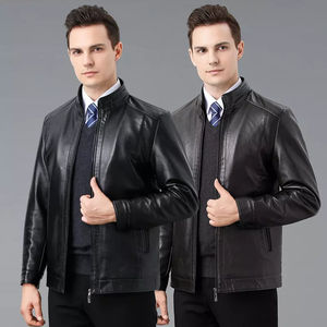 <b>Mens</b> <b>Slim</b> <b>Fit</b> Suede Leather <b>Jacket</b> With Bold Custom Made Logo Design Great For Outdoor Activities And City Use <b>jacket</b> for <b>men</b> - Product Image 3