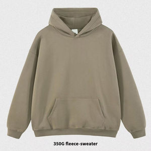 Hiver Hommes 100% Coton Polaire Fermeture éclair Manches longues Hoodies Motif solide Broderie Tailles XS-XL Sérigraphie Numérique - Product Image 6