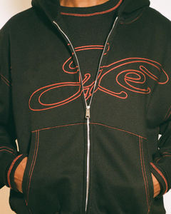 2026 Streetwear Hoodie Custom 380 GSM Mens French Terry Fleece All Over Print Rhinestone Hoodie Full Face <b>Half</b> <b>Zip</b> up Hoodie Men - Product Image 3