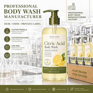 Gel Douche <span class=keywords><strong>Liquide</strong></span> Purifiant et Exfoliant Doux à l'Acide Citrique, Marque Privée OEM, Vente en Gros - Product Image 1