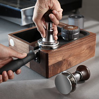 ZeroHero - Tamper à café en acier inoxydable de 58,5 mm, base plate de 30 lb, presse à café expresso pour porte-filtre