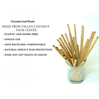 Budget-Friendly 100% paille de palme naturelle biodégradable toutes les boissons événements hôtels voyage café boutiques jetables 5mm