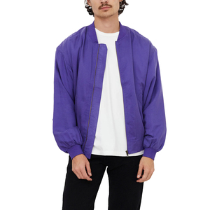 Blouson aviateur élégant à logo personnalisé Tissu d'extérieur avec décoration de poche Veste de rue grande taille pour homme Design personnalisé - Product Image 1