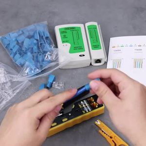 Pince à sertir double usage pour câbles réseau RJ45 à sertir, connecteurs multifonctionnels en acier pour têtes cristallines - Product Image 4