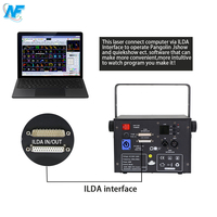 Luz Láser RGB de Animación de 10W con Control por Aplicación, ILDA DMX512, Efectos de Proyección de Logotipos para DJ, Discotecas y Espectáculos