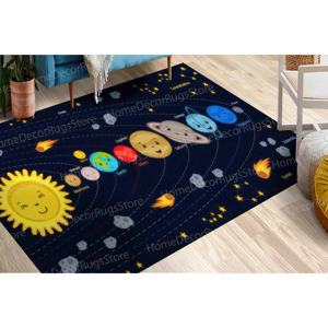 พรมลายดาวเคราะห์, พรมลายอวกาศ, พรมลายดาวเคราะห์น่ารัก, พรมสำหรับเด็ก, พรมโกเบลน - Product Image 4