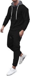 Ensemble survêtement à capuche en molleton de coton pour hommes, vêtements de jogging unis imprimés avec logo personnalisé du Pakistan - Product Image 4