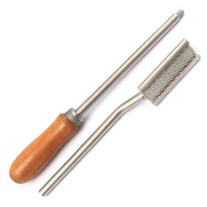 Raspas flotantes dentales para caballos, mango de madera, juego de instrumentos dentales equinos profesionales con escobillas flotantes rectas y curvas - Product Image 4