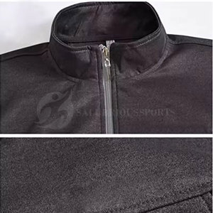 Ensemble de survêtement classique sport hiver streetwear uni respirant écologique pour jogging avec patchs personnalisés coupe classique homme - Product Image 3