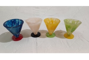 Jarrón decorativo de resina con apariencia brillante para jardín y terraza, cono decorativo para interiores, flores para Hotel y hogar, Color naranja óxido - Product Image 5