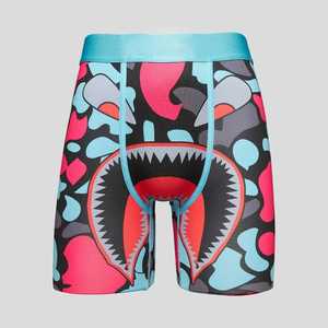 2025 Nueva ropa interior de tiro alto personalizada para hombre con estampado de dibujos animados divertidos de alta calidad 100% Calzoncillos bóxer de algodón hechos en Pakistán