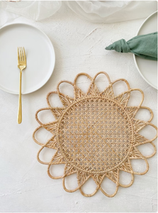 Ensemble de 3 assiettes de chargeur de tendis en rotin, ensemble d'assiettes décoratives pour décoration de Table, centres de Table et décoration de mariage - Product Image 6