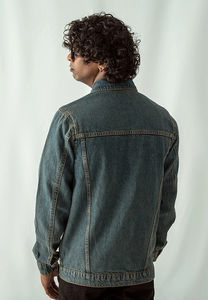2025 veste pour hommes de taille personnalisée en denim de style décontracté à la mode avec de nouveaux designs entretenus par OEM de couleur unie - Product Image 4